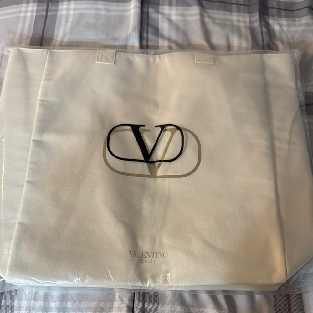 Valentino White Tote Bag